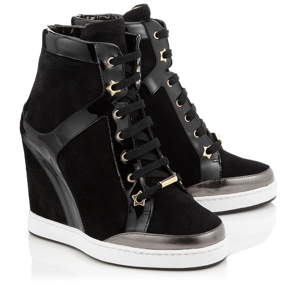 jimmy choo panama wedge sneakers
